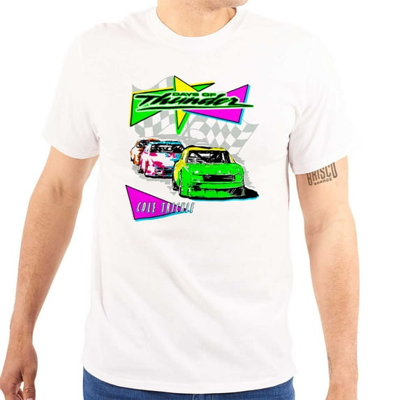 90s Retro Days of Thunder Racecars Men's Graphic T Shirt Tees Brisco Brands S