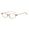 thumbnail image 1 of 90s Retro Oval Blue Light Blocking Glasses Lightweight Eyewear for Small Faces Daily Commute, 1 of 3