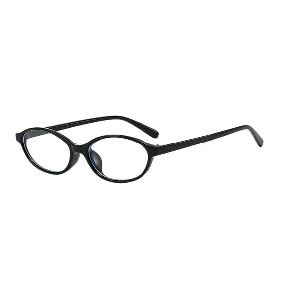 90s Retro Oval Blue Light Blocking Glasses Lightweight Eyewear for Small Faces Daily Commute