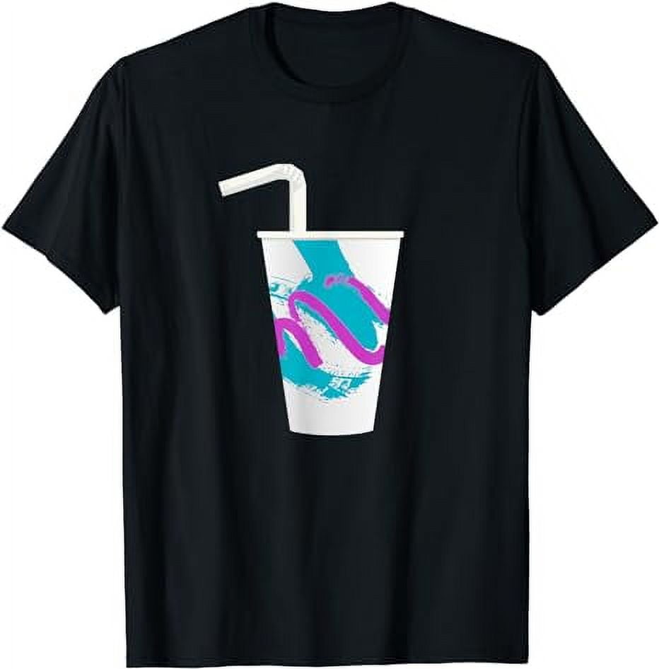 90s Soda Cup Vaporwave Aesthetic Paper Coffee Retro Teal T-Shirt ...