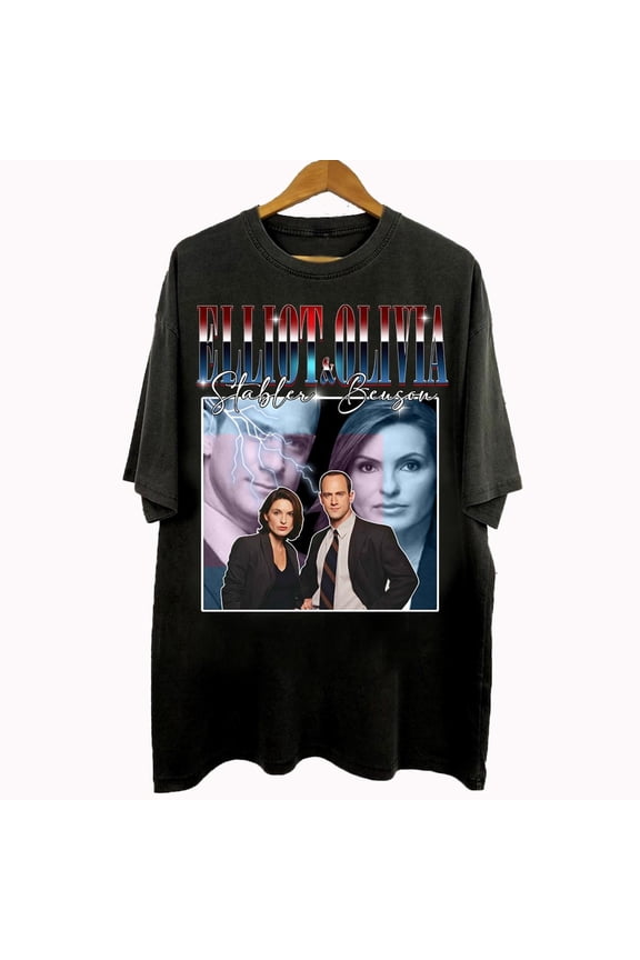 90s Style Elliot Stabler And Olivia Benson T-Shirt, Law And Order SVU Gifts For Man And Wo