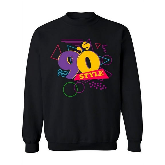90s Style Sweatshirt Women -Image by Shutterstock, Female 4X-Large