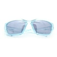thumbnail image 1 of 90s Styling Rectangular Fem Color Sport Plastic Wrap Around Sunglasses Blue, 1 of 1