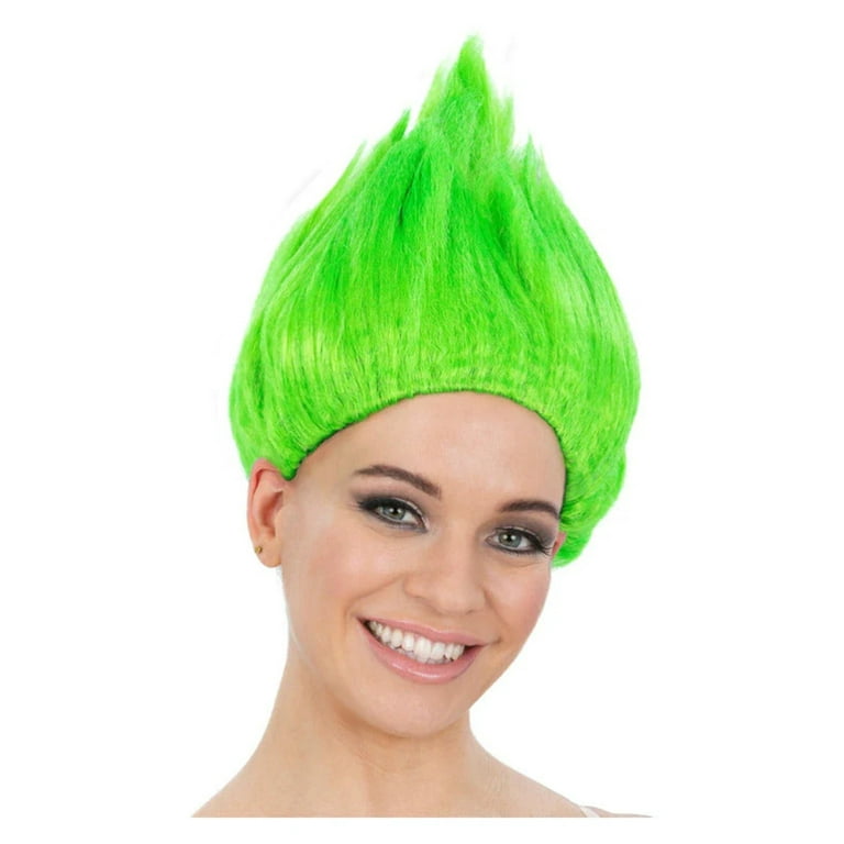 90s Troll Wig Green