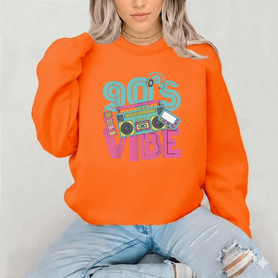 90s Vibe Retro Pop Culture Lettering Fun Colorful Art C216 Sweatshirt up to size 5XL