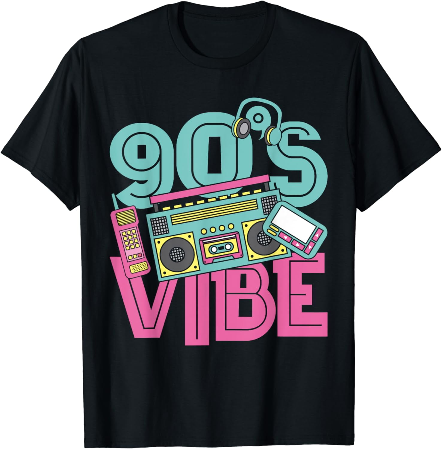 90s Vibe Vintage 1990s Music 90s Costume Party Nineties T-Shirt ...