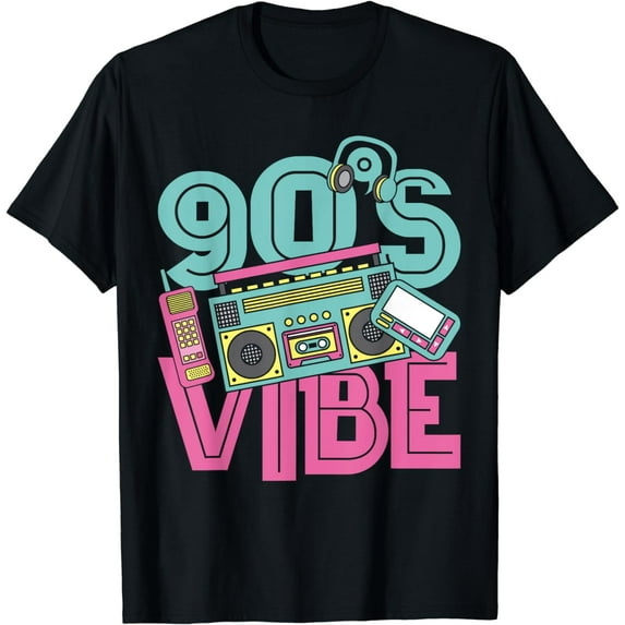 90s Vibe Vintage 1990s Music 90s Costume Party Nineties T-Shirt