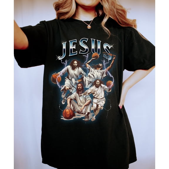 90s Vintage Bootleg, Jesus Shirt, He Is Rizzin' Shirt, Jesus Shirt, Christian Shirt, Bootleg Rap Tee, Retro Graphic 90s Tshirt All Size S-5Xl