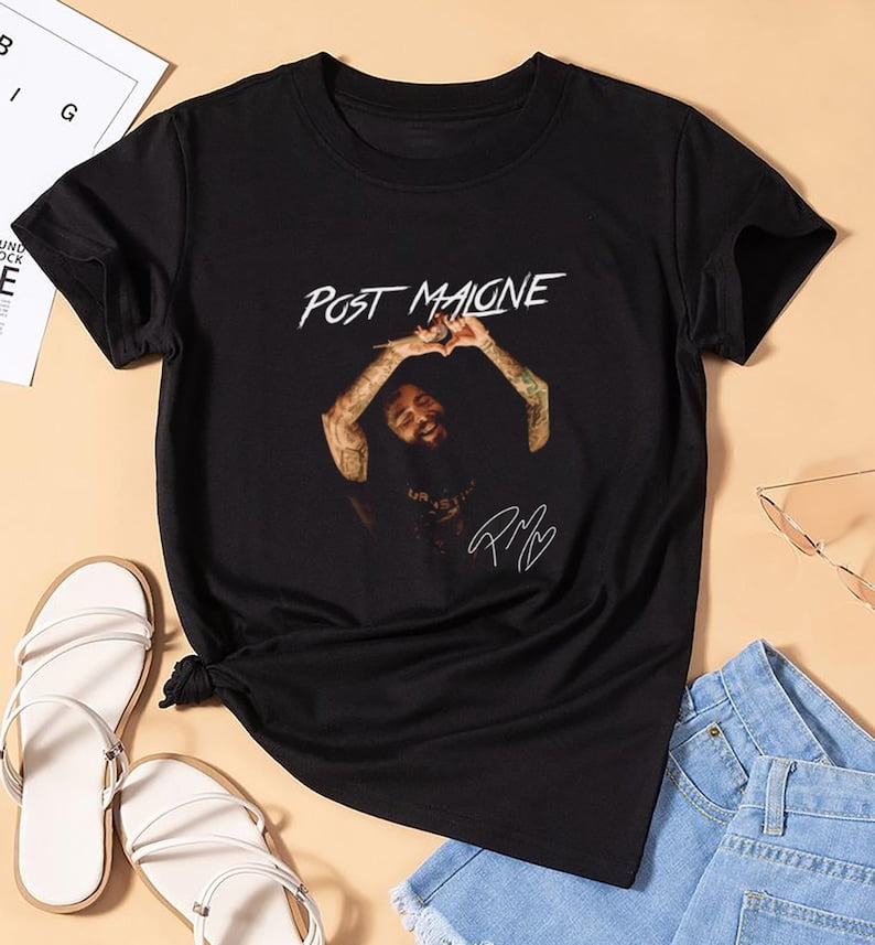 90s Vintage Post Malone Signatures T-Shirt, Graphic Post Malone T-Shirt ...