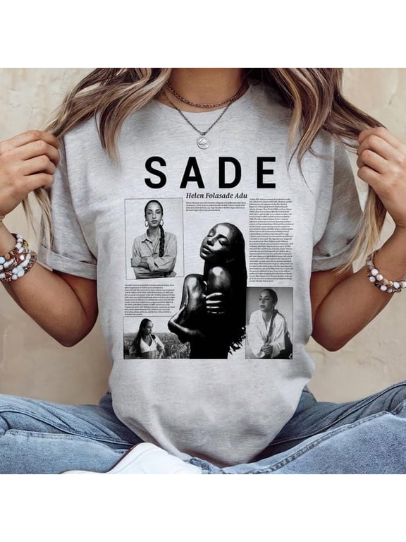 90s Vintage Sade Shirt, Sade Adu Fan Gift Tshirt, Men's And Women's Graphic Tee 100% Cotton by TBun, Full Sizes S-5XL