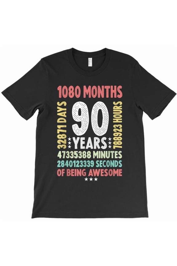 90th Birthday 90 Years Old Vintage Retro 90 Yr Old Themed Funny and T27784 Unisex T-Shirt, Up to 5XL New V10488