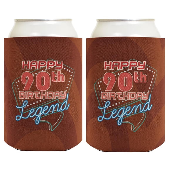 90th Birthday Gifts For Women Happy 90th Birthday Legend 2-Pack Can Drink Thermocoolers