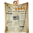 thumbnail image 1 of 90th Birthday Gifts for Men Women, Happy 90th Birthday Decorations for Women Men, Best Gifts for 90 Year Old Woman, 90th Birthday Gift Ideas, Mom Dad Grandma Grandpa 90th Birthday Blanket 60x50 Inch, 1 of 5