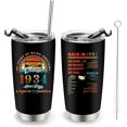 thumbnail image 1 of 90th Birthday Gifts for Women - 1934 Tumbler Cup for Men 20 oz Double-sided Cup Vintage Ninety Birthday Present - Husband Wife Grandma Grandpa Mother''s Day Father''s Day Gift (1934 90th), 1 of 5