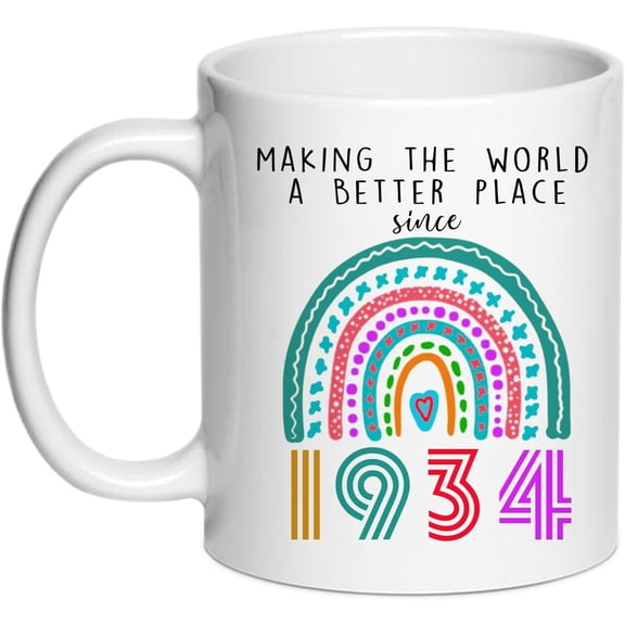 90th Birthday Gifts Women Coffee Mugs - 1933 Birthday Gifts For Women, 90 Year Old Birthday Gifts For Women, 90th Birthday Gift Ideas, 90 Birthday Gifts For Women Cups, Novelty Ninety Mug 11 oz (90)