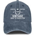 thumbnail image 1 of 90th Birthday Gifts for Men Women Hats Vintage 1933 Gift Ideas Embroidered Baseball Cap, 1 of 6
