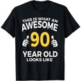 thumbnail image 1 of 90th Birthday T Shirt Funny 90 Years Old Gifts, 1 of 3