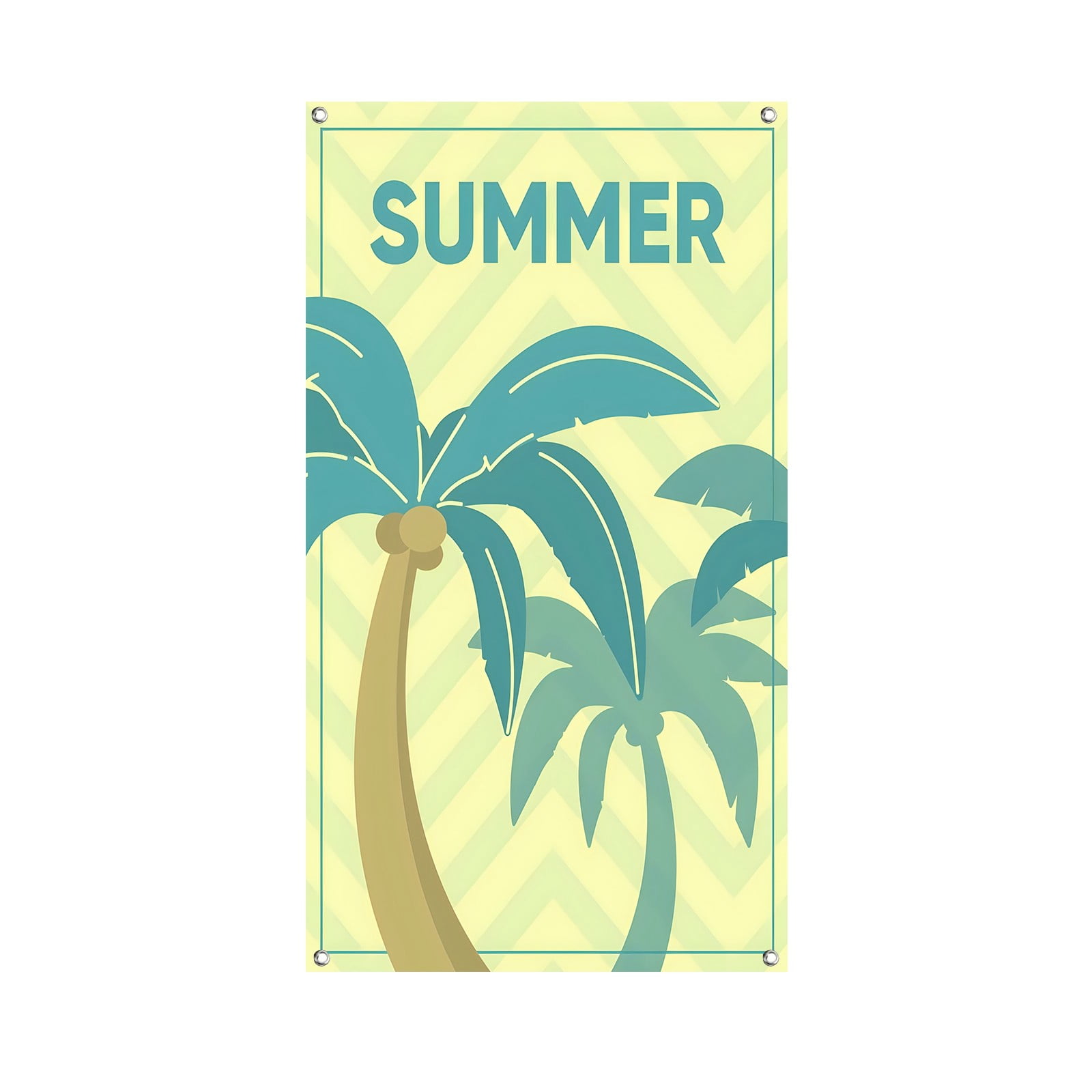 90x200cm Summer Door Frame Decoration Summer Background Door Cover