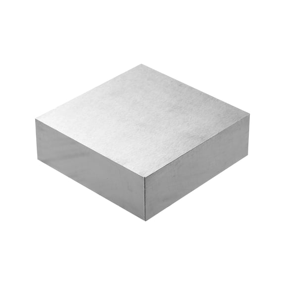 90x90x30mm Steel Bench Block, Steel Block Metal Bench Block No Holes Matched Hardened Steel Flat 123 Blocks Precision Ground Milling for Jewelry Making Stamping Tool, Square