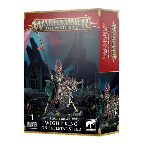 91-65 Warhammer Age of Sigmar: Soulblight Gravelords: Wight King on Skeletal Steed