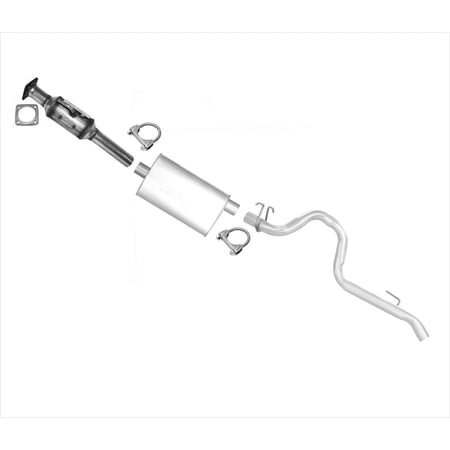 91-92 Fits Jeep Wrangler 4.0 Muffler Converter And Exhaust Pipe System