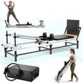 thumbnail image 1 of 91'' Foldable Pilates Reformer Machine with Pilates Box Ring,Pilates Exercise Equipmyent for Home Gym,with Jump Board,220lbs Resistance 5 Springs, 1 of 13