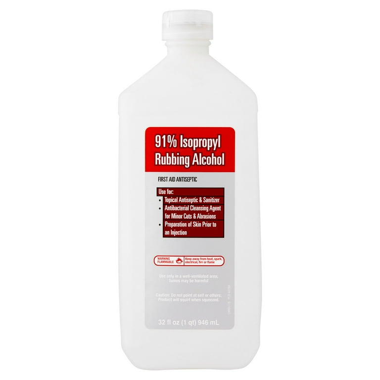 91% Isopropyl Rubbing Alcohol, 32 fl oz HSA/FSA Eligible - Walmart.com