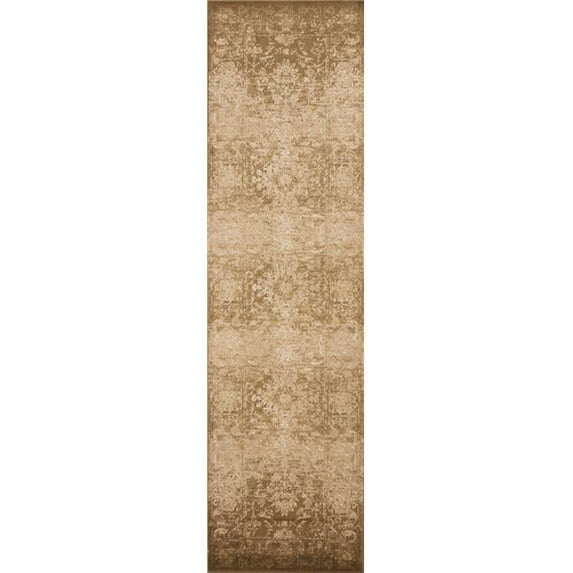 91 x 130 in. Beige Polypropylene Rug
