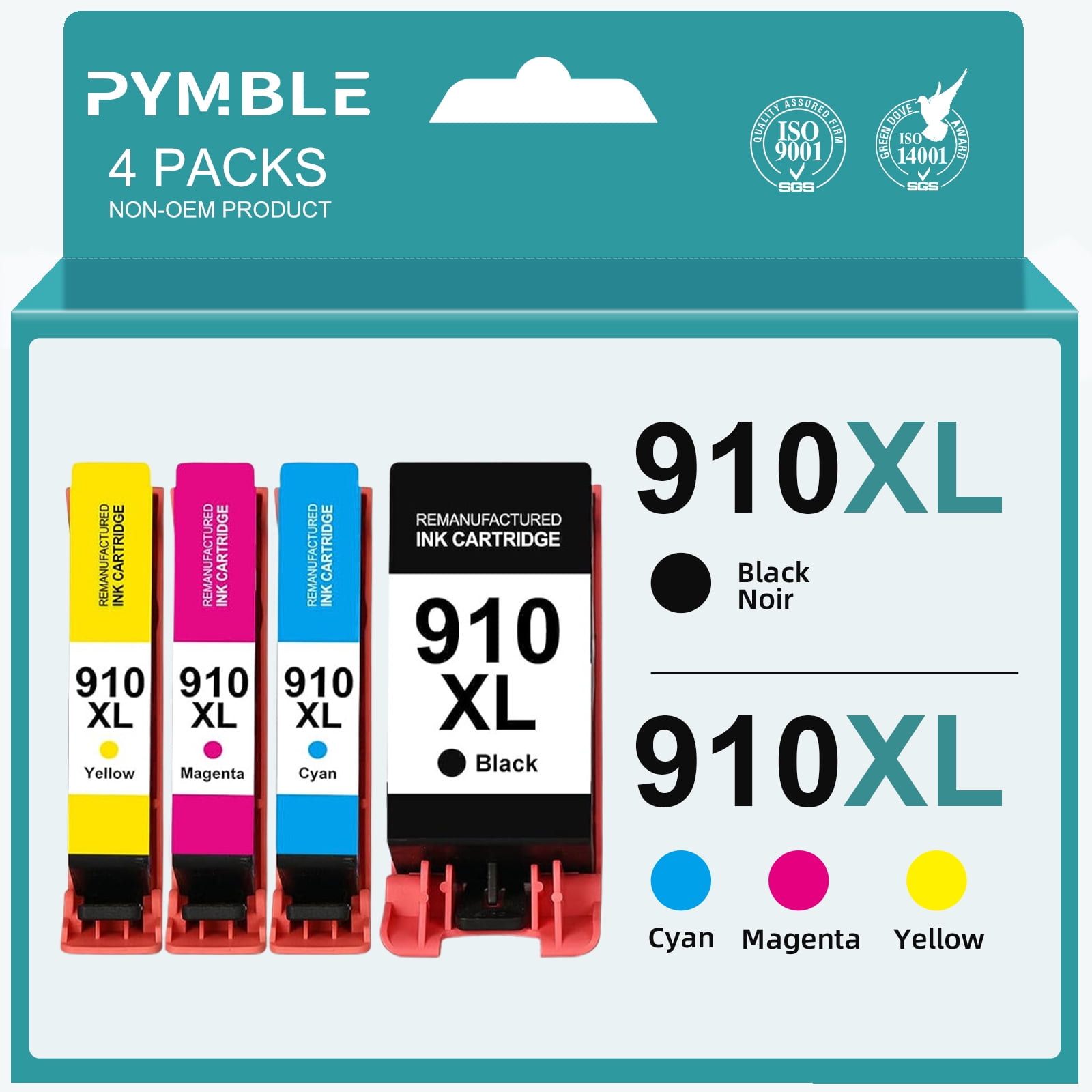 4PK 910XL Ink Cartridges For HP OfficeJet 8010 8012 8022 8024 8025