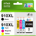 thumbnail image 1 of 910 Ink Cartridge Compatible for 910 HP Ink 910 XL HP Printer Ink for HP 910 Ink (4 Pack), 1 of 7