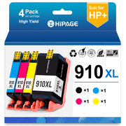 910 Ink Compatible for HP 910 Ink Cartridge for HP 910 Ink for OfficeJet Pro 8015e 8025e 8028e 8034e 8035e 8022 8025 8028 8035 Printers Black Cyan Magenta Yellow, 4 Pack