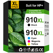 910 Ink Compatible for HP 910 Ink Cartridge for 910 HP Ink 910 XL HP Printer Ink (Black Cyan Magenta Yellow)