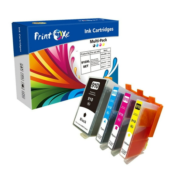 910 XL Set Compatible Ink Cartridges for HP 910XL for OfficeJet 8010 / 8012 / 8014 / 8015 / 8018 / 8022 and Pro 8020 / 8024 / 8025 / 8028 / 8035 | NOT for Printer Models end with "e" |