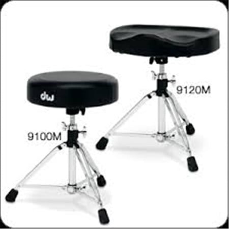 9100 Seat Top with O Bracket & Plate 6100, Black Vinyl