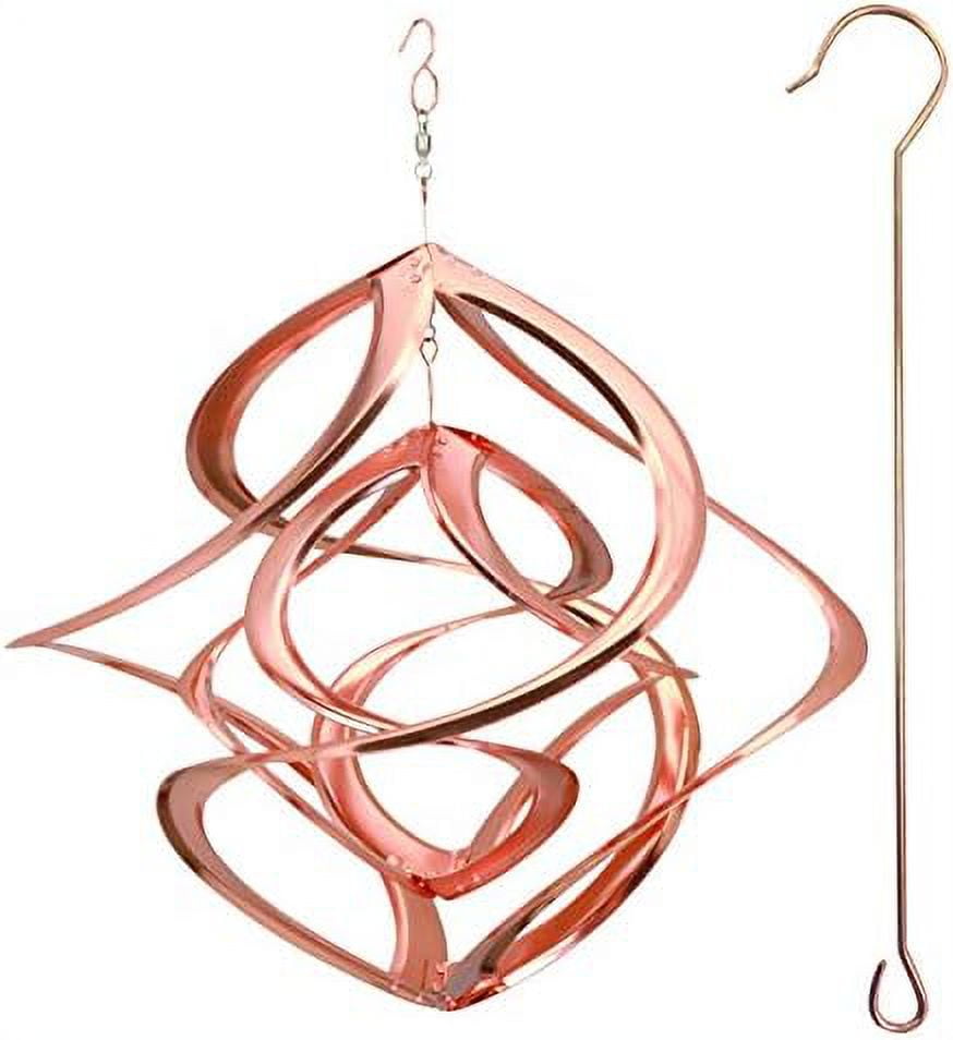 91058 14Inch Cosmix Helix Wind Spinner, Deluxe With Hanger Copper