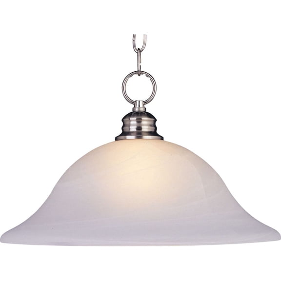 91076MRSN Maxim Lighting Essentials - 16 Inch 1 Light Pendant in  style-Satin Nickel Finish    -Traditional Installation