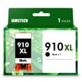 thumbnail image 1 of 910XL Ink Cartridge Compatible for HP 910 910XL for HP OfficeJet Pro 8020 8024 8025 8028 8035 OfficeJet 8022 8010 8012 8014 8015 8018 Printer Ink High Capactiy (Black, 1-Pack), 1 of 8