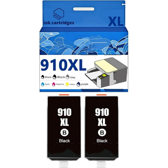 910XL Ink Cartridges Compatible for HP 8010 8020 8030 8024 8025 Inkjet Printers, Leak-Proof Design Crisp Printing
