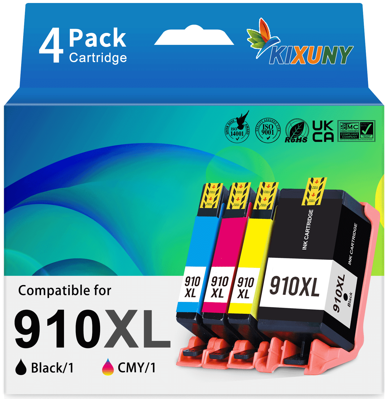 910XL Ink Cartridges Compatible for HP 910 Ink Cartridge Combo Pack for ...