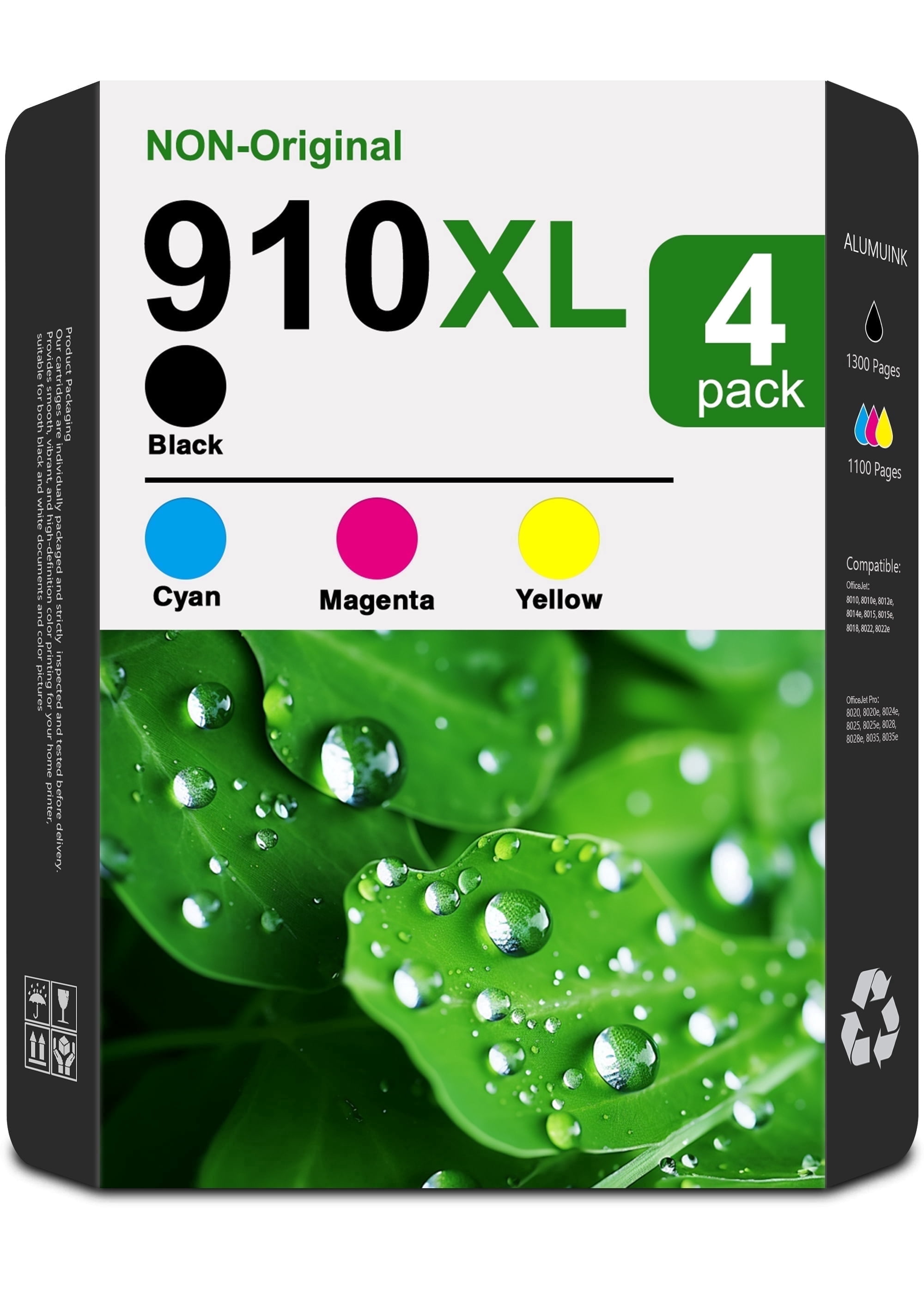 910XL Ink Combo Pack Compatible for 910 XL Ink Cartridge for OfficeJet ...