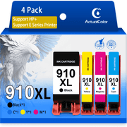 910XL Ink Compatible for HP 910 Ink Cartridges for OfficeJet Pro 8015e 8025e 8028e Printer, 4 Pack