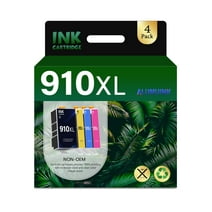 910XL Ink High-yield Black/Cyan/Magenta/Yellow Combo Pack - Replacement for HP Ink 910 OfficeJet Pro 8020 8022 8025 8028 8035 Printer