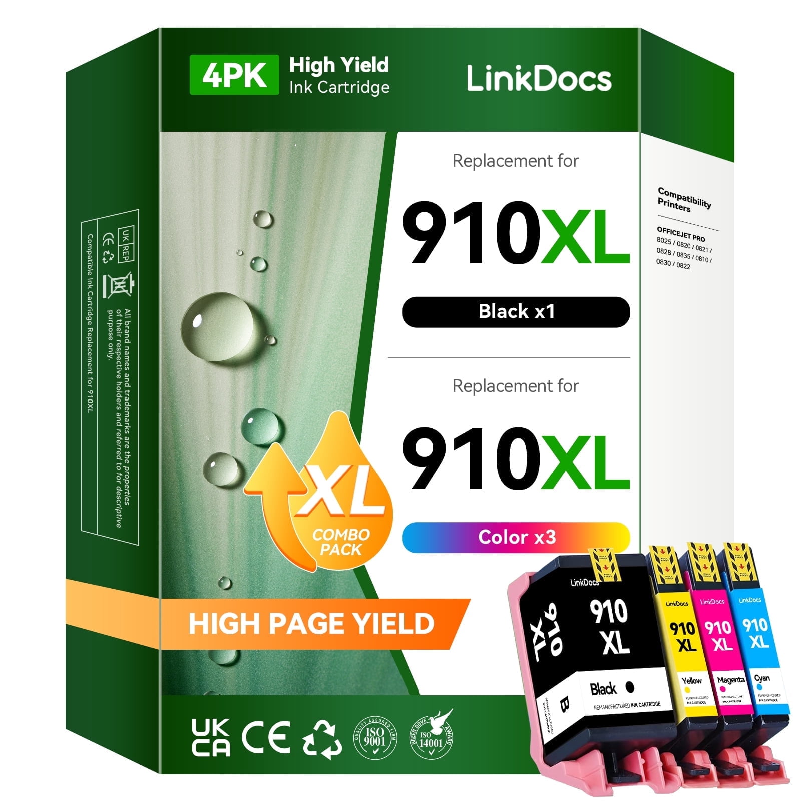910XL Compatible for 910 Ink Cartridges for Ink 910 Combo Pack used ...