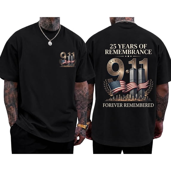 911 25th Anniversary Tshirt 911 Shirts For Women Men