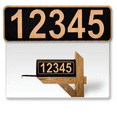 thumbnail image 1 of 911 Customized Horizontal Mailbox Address Numbers Sticker Outdoor/Indoor, 1 Pack Super Reflective Easy Peel and Stick Numbers/Letters Vinyl Stickers (3x10", Bronze), 1 of 6