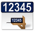 thumbnail image 1 of 911 Customized Horizontal Mailbox Address Numbers Sticker Outdoor/Indoor, 1 Pack Super Reflective Easy Peel and Stick Numbers/Letters Vinyl Stickers (3x10", Navy Blue), 1 of 6