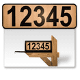 thumbnail image 1 of 911 Customized Horizontal Mailbox Address Numbers Sticker Outdoor/Indoor, 2 Pack Super Reflective Easy Peel and Stick Numbers/Letters Vinyl Stickers (3x10", Tan), 1 of 7