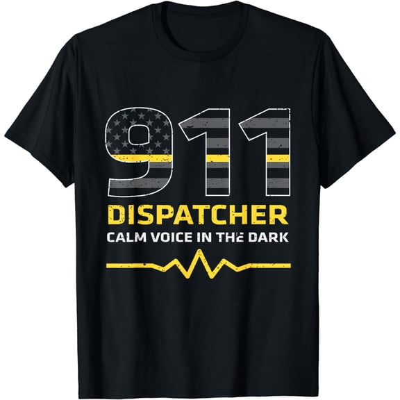 911 Dispatcher Calm Voice In The Dark Emergency T Shirt