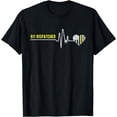 thumbnail image 1 of 911 Dispatcher Heartbeat - Funny 911 Dispatcher Gifts T-Shirt, 1 of 4