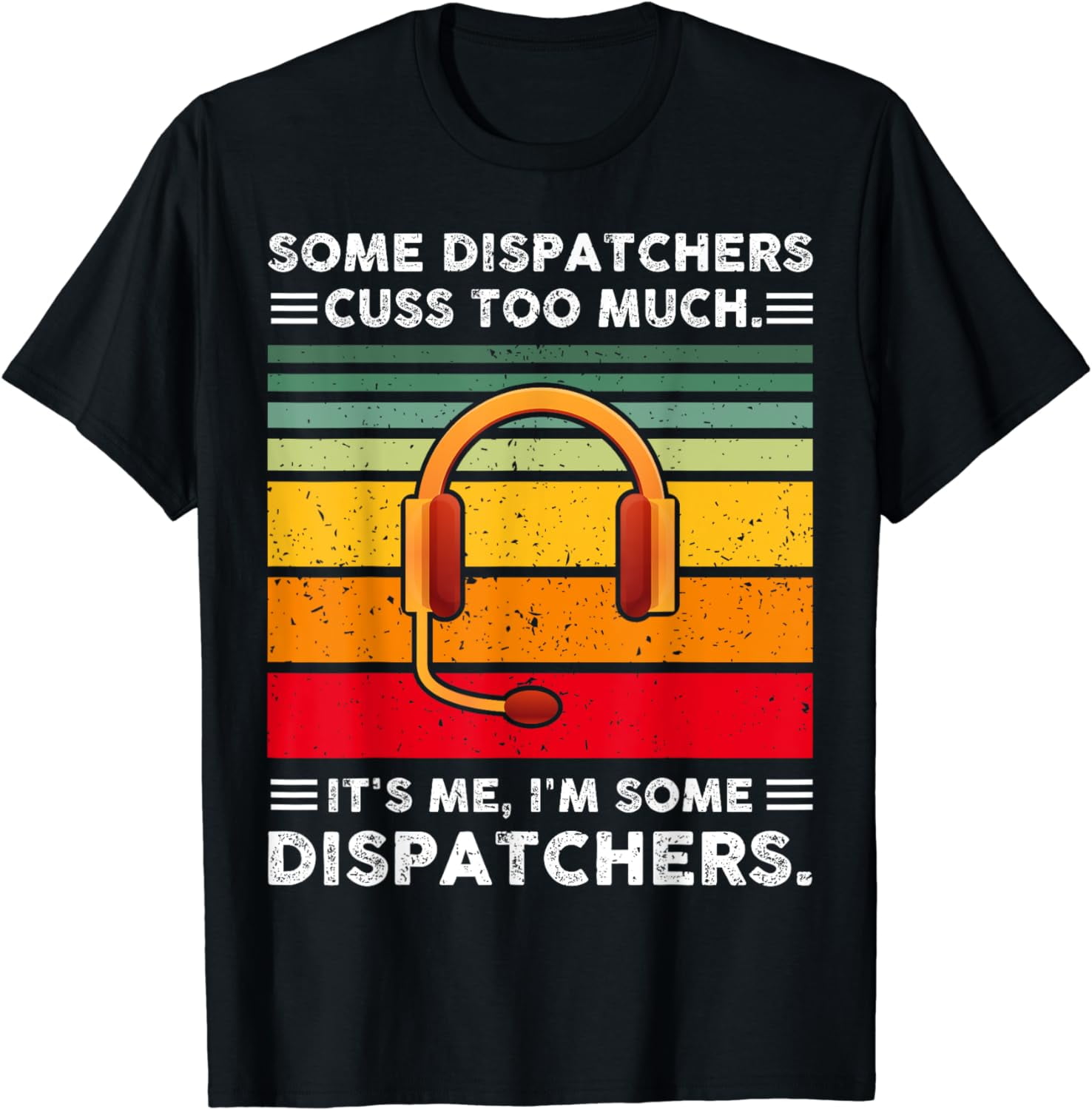 911 Dispatcher Retro Vintage Funny Dispatch Operator EMS T-Shirt ...